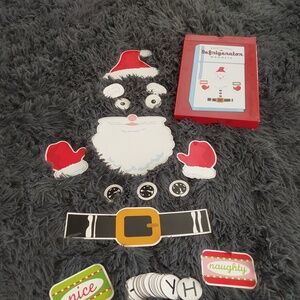 Santa refrigerator magnets. Set include 24 letters, 3 buttons, etc.
